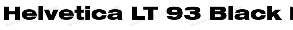 Helvetica LT 93 Black Extended Oblique字体转换